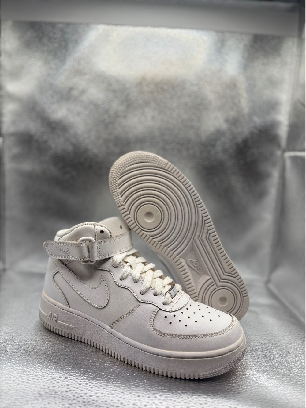 Nike Air Force 1 07 mid triple white GS